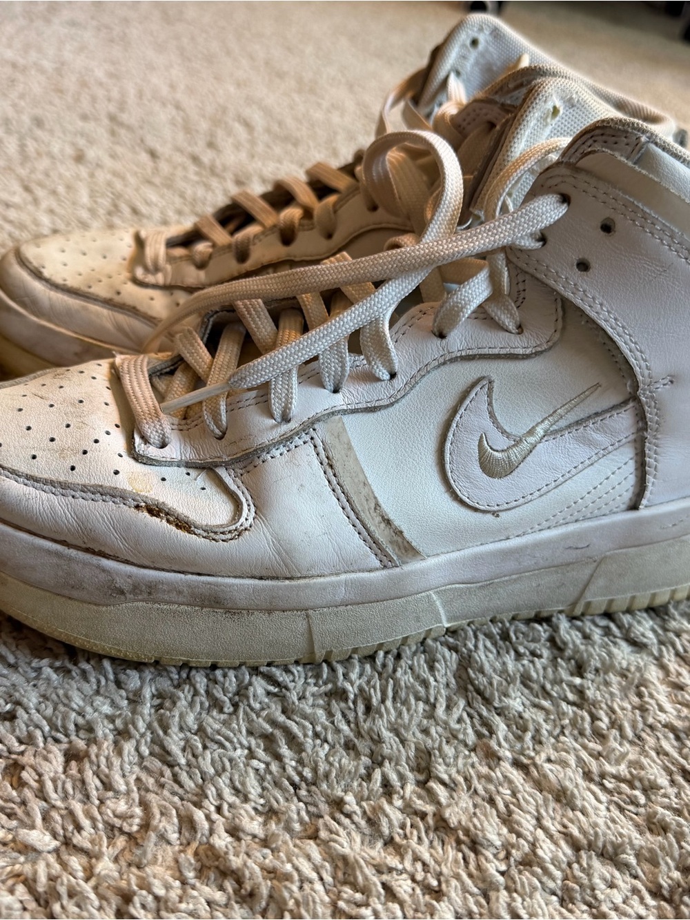 Nike White High-Top Sneakers